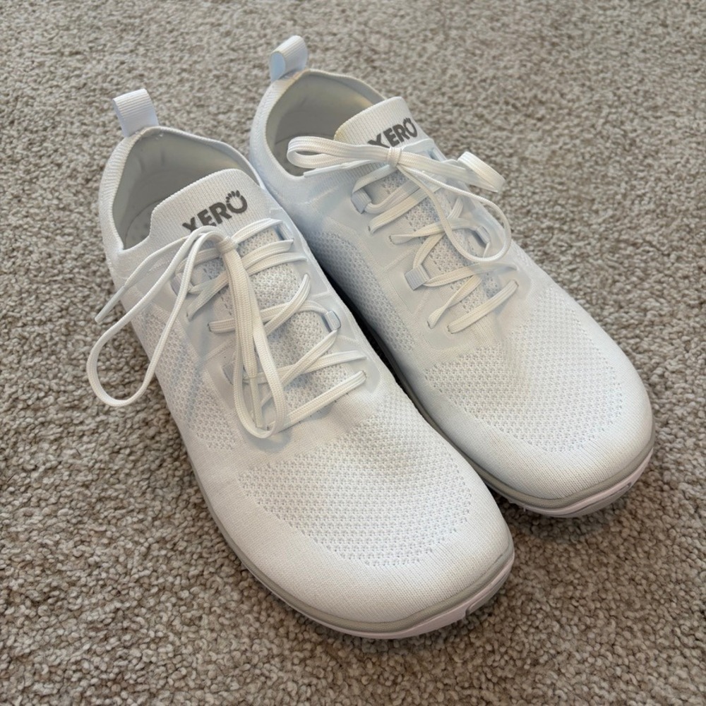 Xero Shoes Nexus Knit Womens 9.5 White Lace Up Zero Drop Barefoot Sneaker